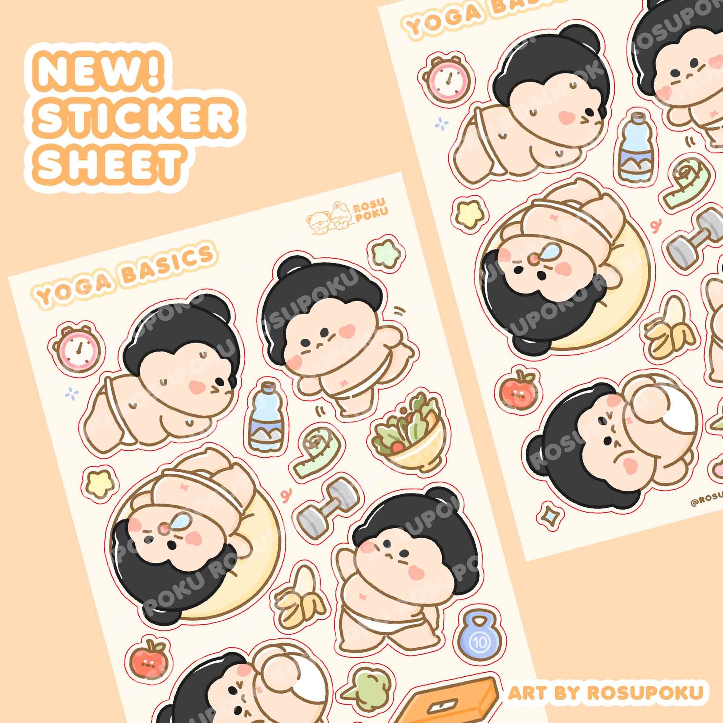 Yoga Basics Sticker Sheet