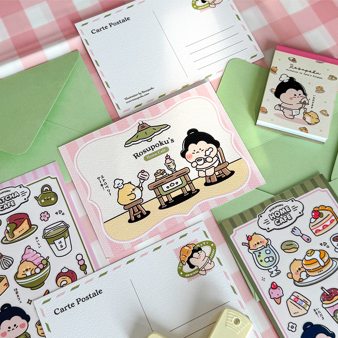 Rosupoku Home Cafe Greeting Card