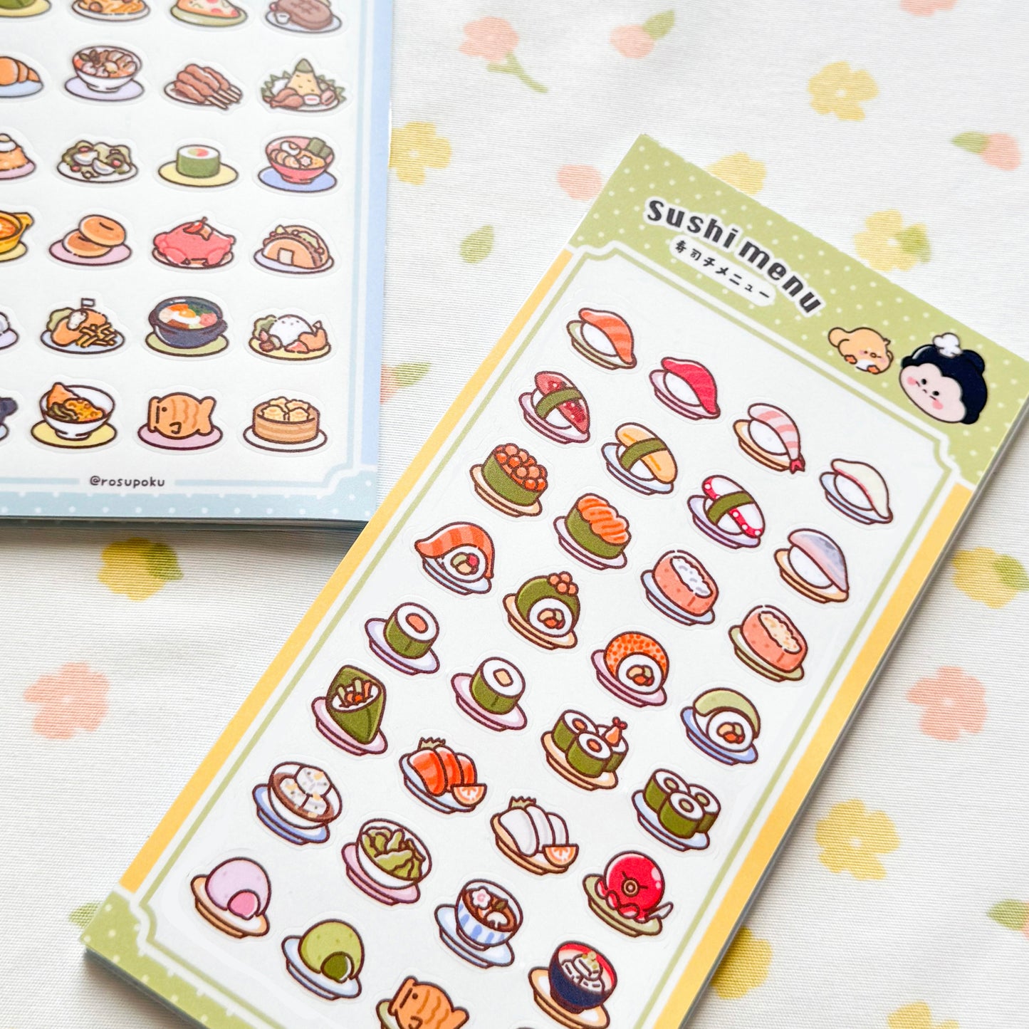 Sushi Menu Big Sticker Sheet