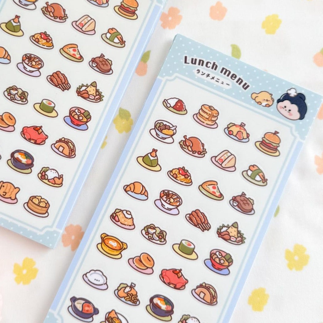 Lunch Menu Big Sticker Sheet