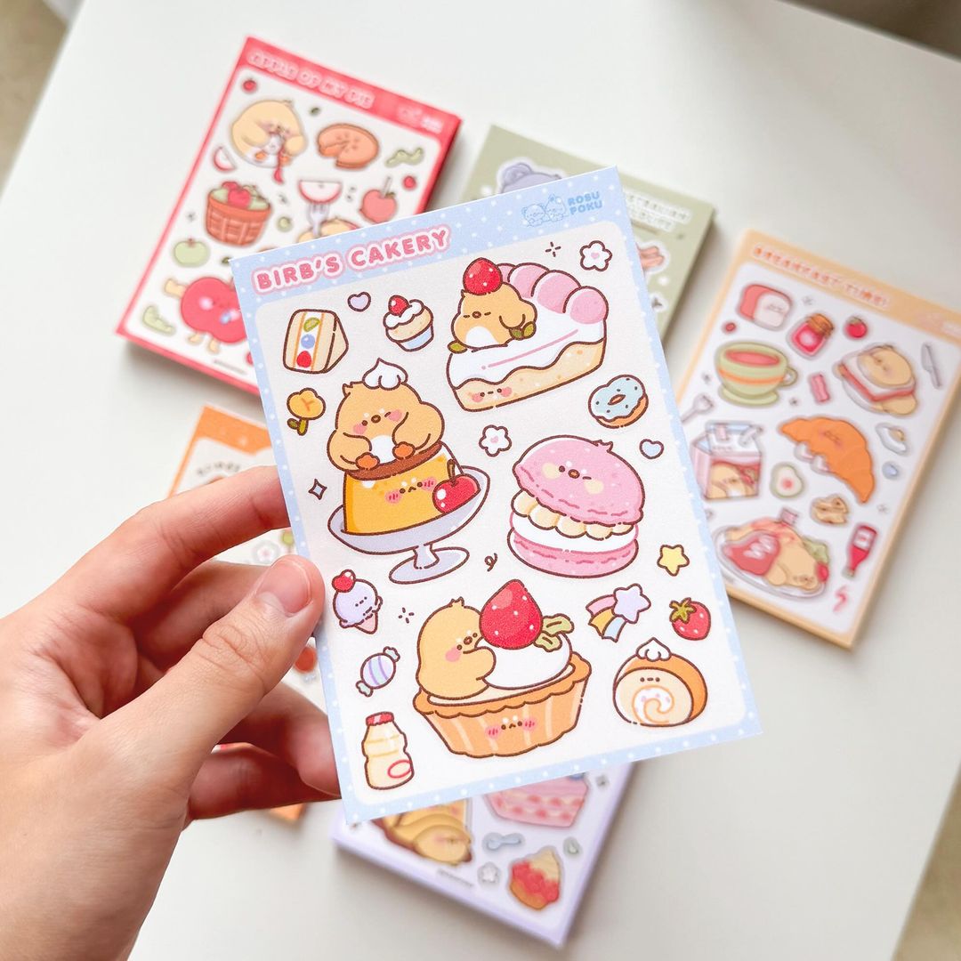 Birb Cakery Sticker Sheet