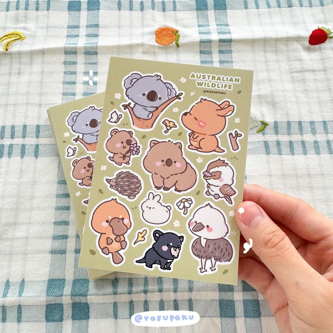 Australian Wildlife Sticker Sheet