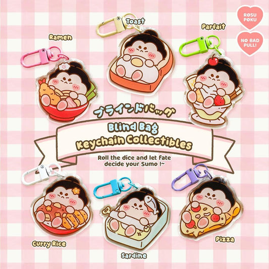 Blind Bag Sleeping Sumo Keychain