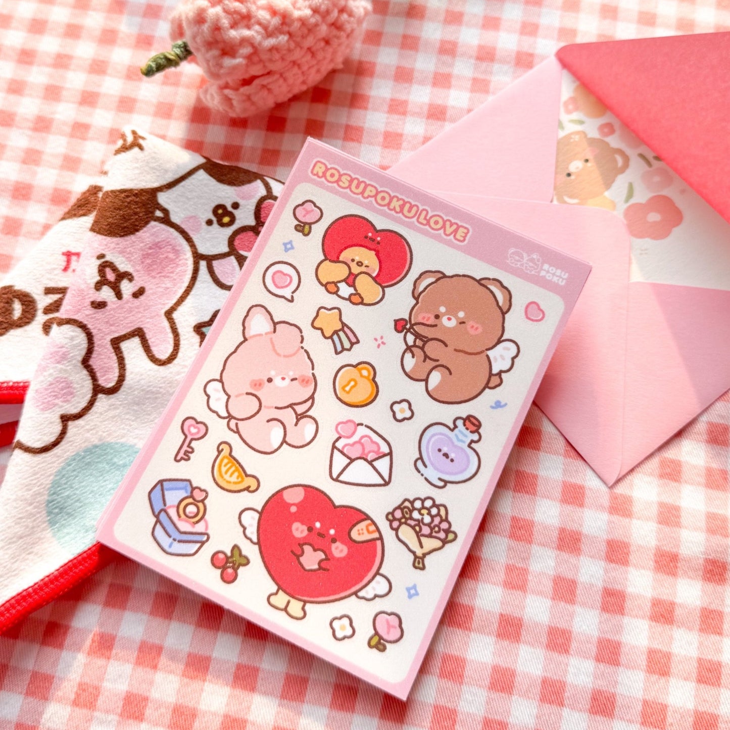 Rosupoku Love Sticker Sheet