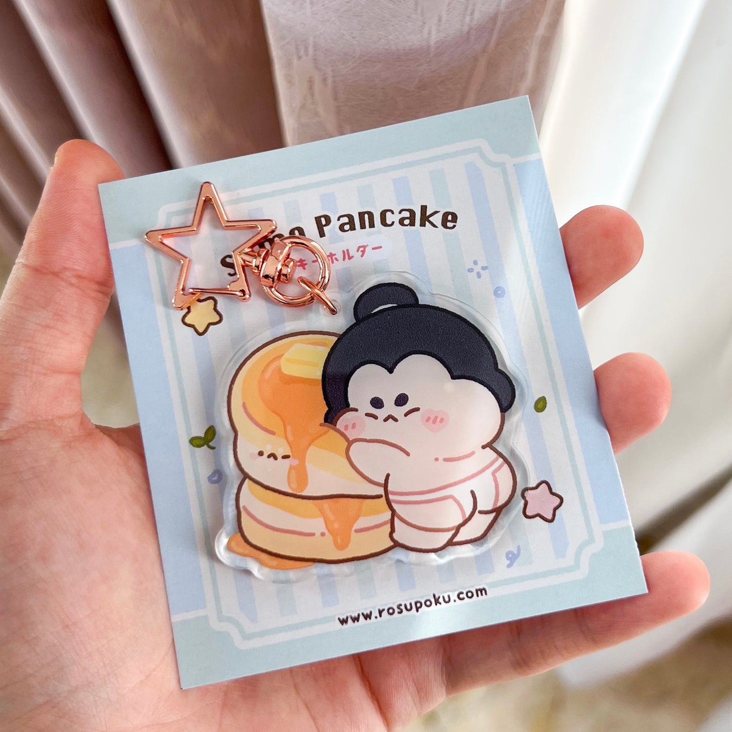 Sumo Pancake Keychain