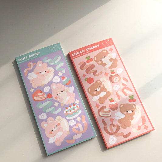 Choco Cherry and Mint Berry Sticker Sheet