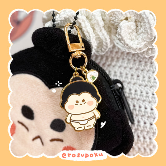 Sumo Onigiri Enamel Keyring