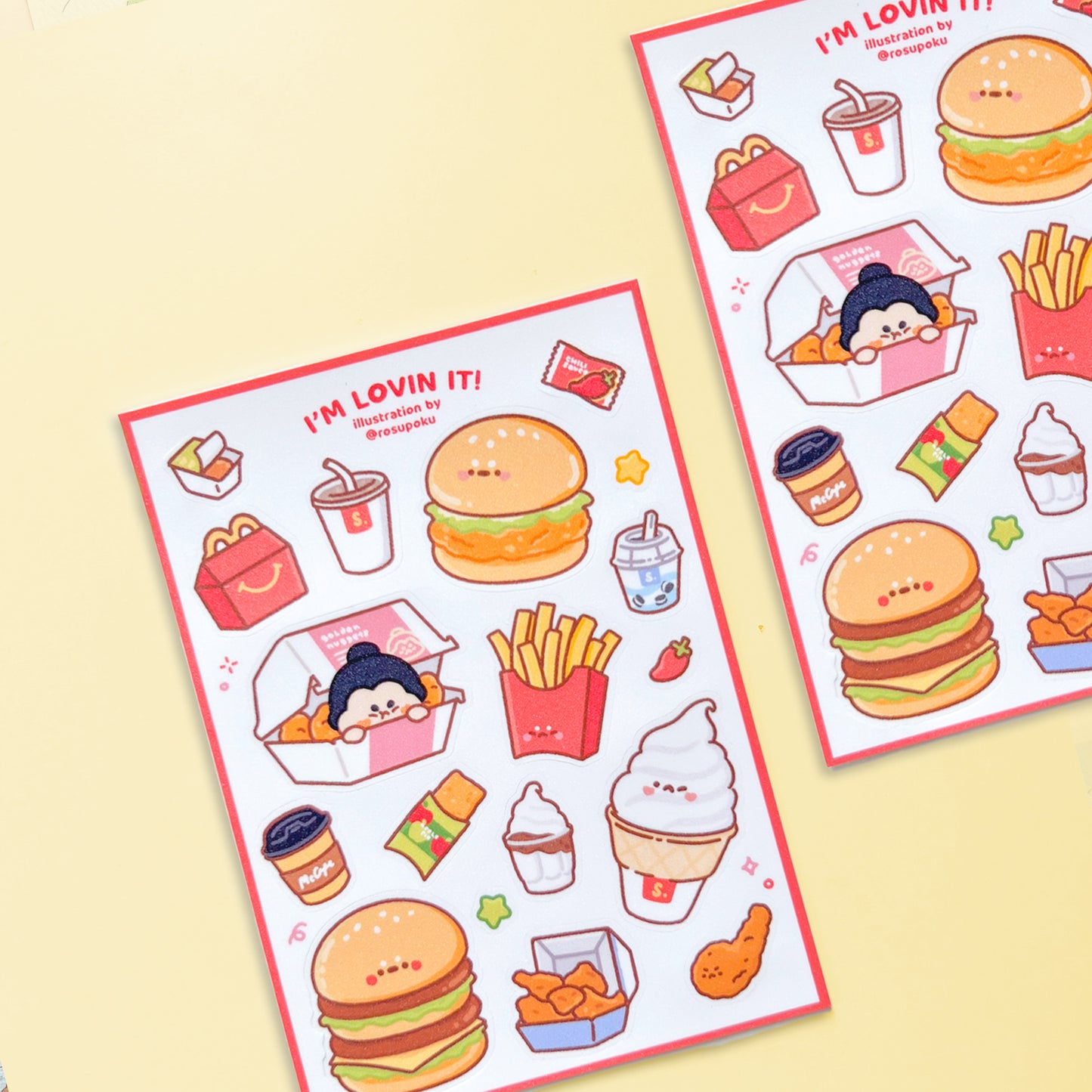 McDonald Big Sticker Sheet