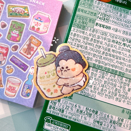 Banana Milk Single Sticker