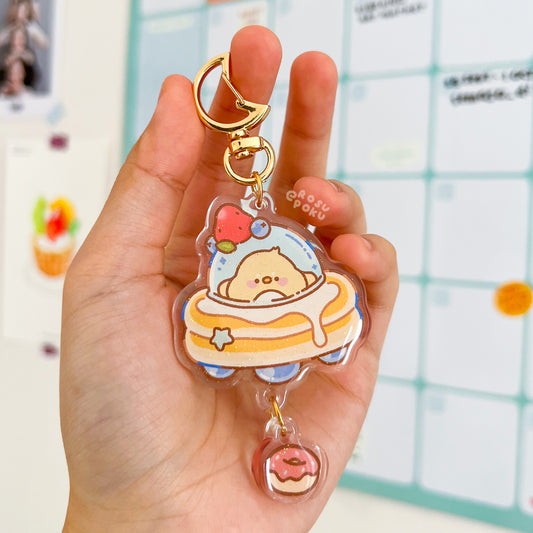 Donut Space Keychain