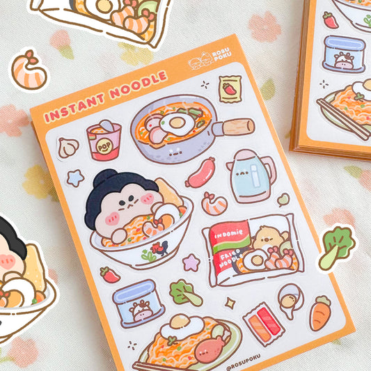 Instant Noodle Sticker Sheet