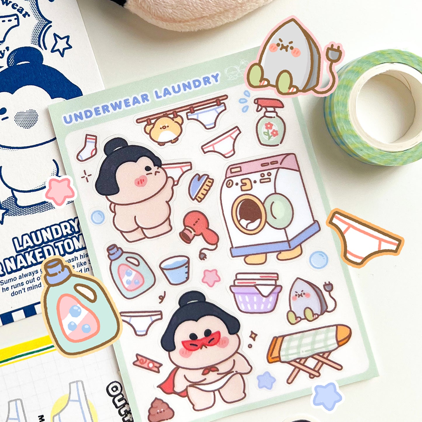 Underwear Laundry Sticker Sheet